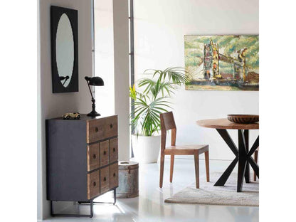 Commode en bois avec 8 tiroirs 76x40x90 ZOMY08460