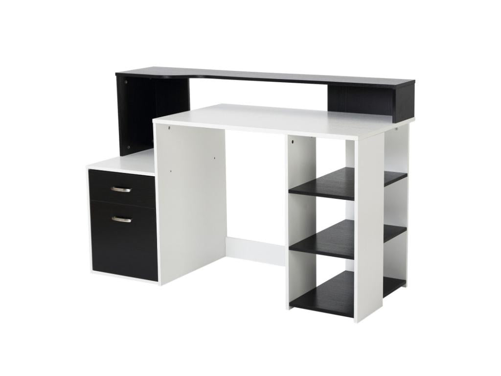 Bureau Informatique Ventoriq Noir et Blanc ENKW27103