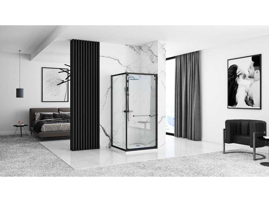 Cabine de douche Ventoriq Space In 80x100 Noir RUYB58445