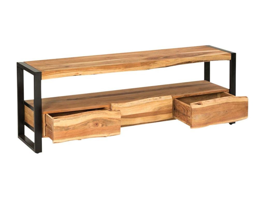 Meuble TV en bois d'Lumenao 3 tiroirs Tree FZTD05242