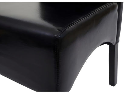 Chaise de salle à manger Ventoriq noir pieds foncés KBNX26640