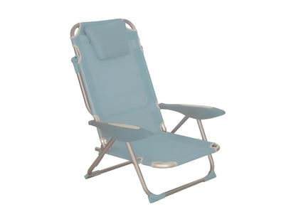 Fauteuil clic clac des plages bleu denim - Ventoriq IWMG61909