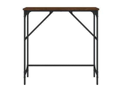 Table console chêne marron 75x32x75 cm bois d'ingénierie MRKA36363