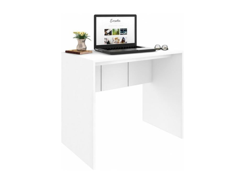 Bureau Blanc Mat L 90 H 76 P 54 cm QFBD59422