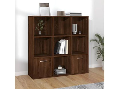Armoire à livres Chêne marron 98x30x98 cm EIPV14009