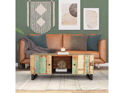 Table basse 100x54x40 cm bois de récupération et d'ingénierie OFCH52515