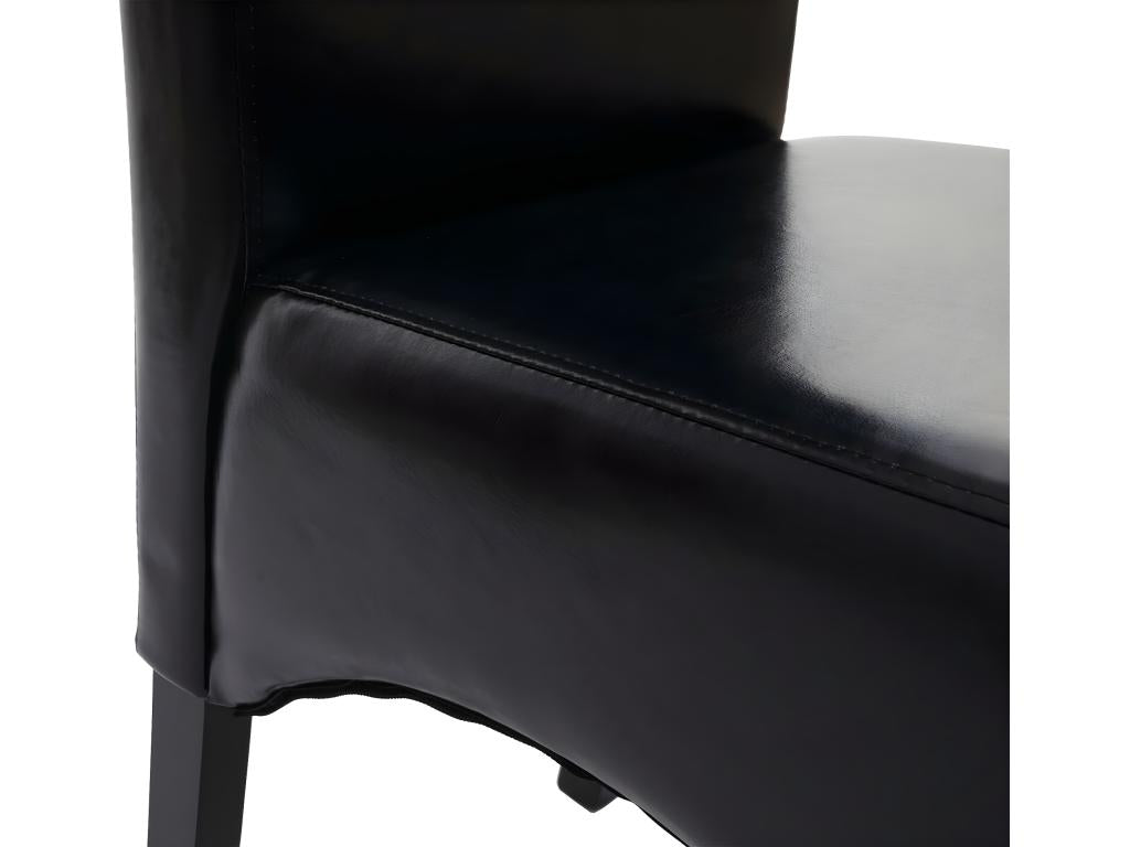 Chaise de salle à manger Ventoriq noir pieds foncés KBNX26640