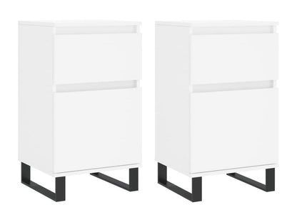 Buffets 2 pcs blanc 40x35x70 cm bois d'ingénierie RMWB15069