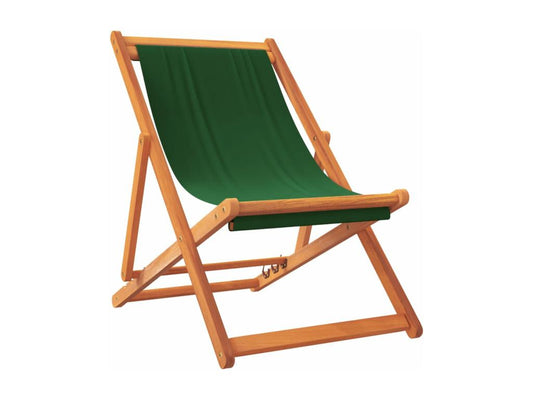 Chaises de plage pliables lot de 2 vert tissu JDVL69588