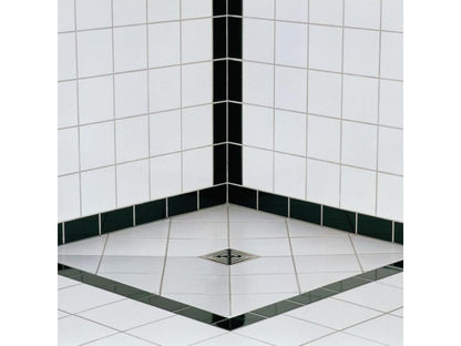 Récepteur de douche à carreler 150x150 Ventoriq Primo écoulement centrée bonde horizontale Ventoriq d'étanchéité colle 320 NXEX13663