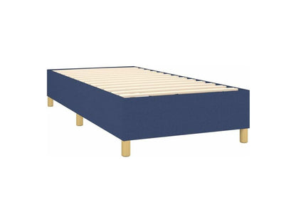 Sommier à Lumière de lit avec matelas Bleu 90x200 Tissu OXVY01366