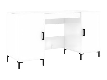 Bureau Blanc brillant 140x50x75 cm Bois d'ingénierie HSPE42987