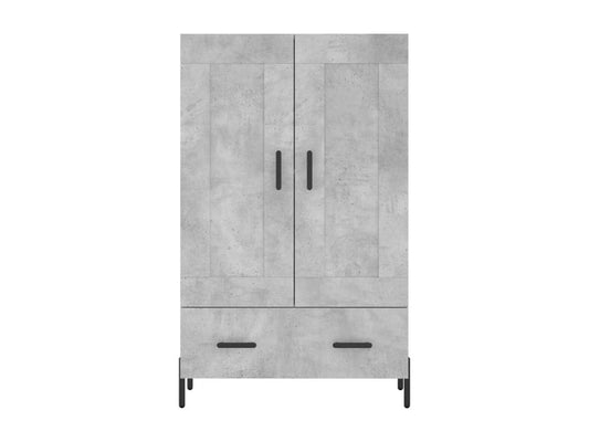 Buffet haut gris béton 69,5x31x115 cm bois d'ingénierie SGKP15999