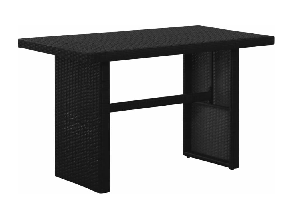 Salon de jardin 3 pcs avec coussins Résine tressée Noir BEZU81529