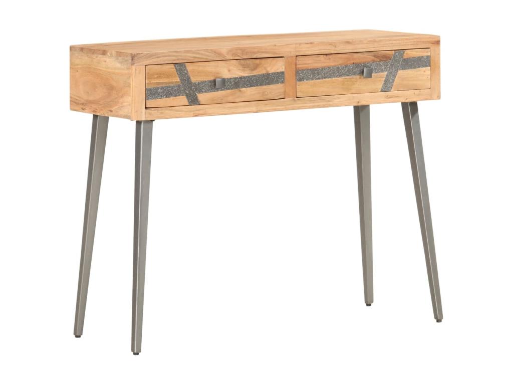 Table console 90x30x75 cm massif Bois d'Ventoriq EPBS42912