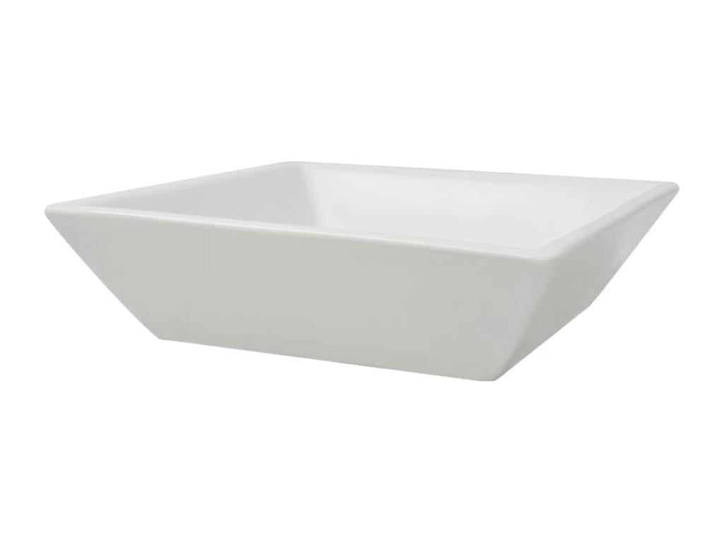 Lavabo carré céramique 41.5 blanche 41.5x41.5x12 cm 02 0002531 PFYT12007