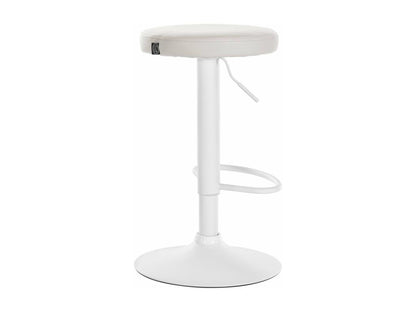 Tabouret de bar x1 métal blanc 38,5x38,5x60 cm 10 0005346 VZLQ73704