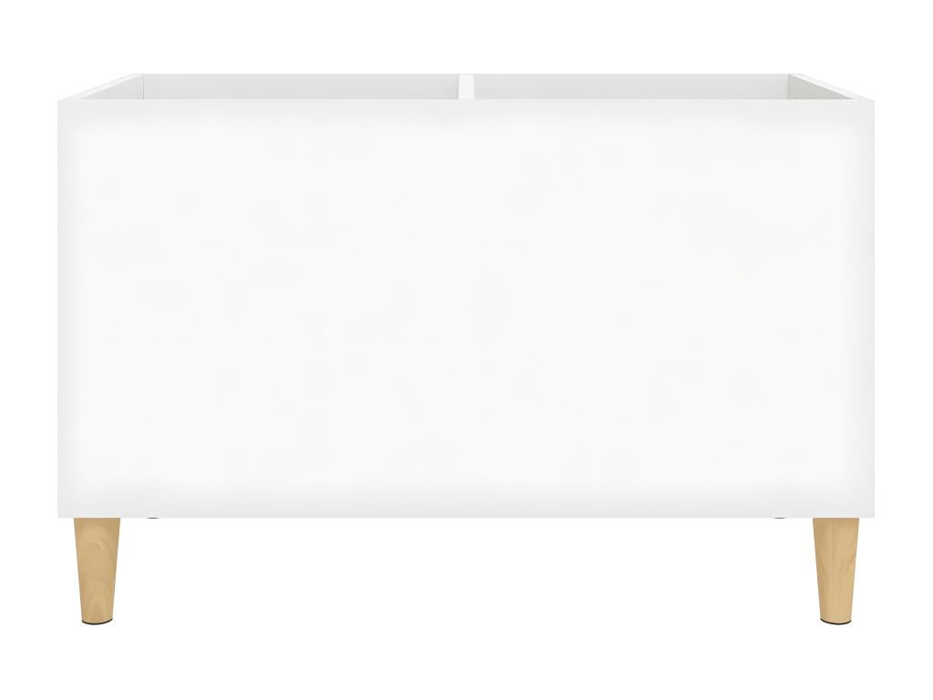 Armoire à disques blanc 74,5x38x48 cm bois d'ingénierie OKYB67902