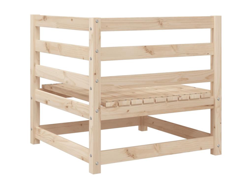 Salon de jardin 4 pièces bois massif de pin LZFY26595